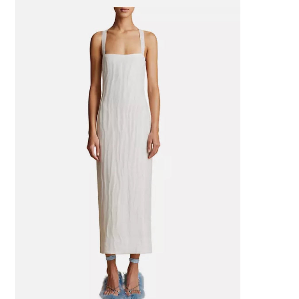 Fame And Partners- Cream Slip Dress Size 22
